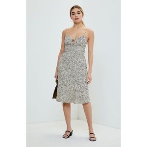 LA Hearts Tie Front Midi Dress